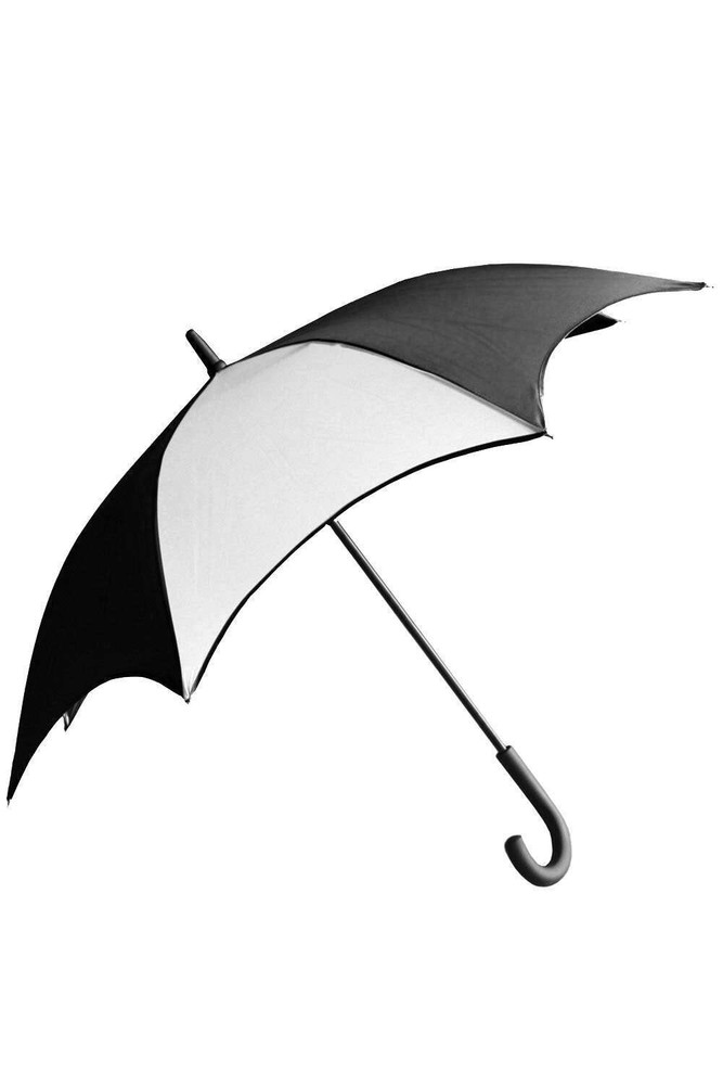 Funeral Procession Umbrella [BLACK/WHITE] Goth Emo Punk