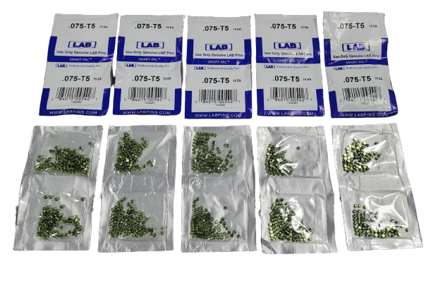 750-Pack LAB Security Universal Replacement Pins .005/.003 Increments Top Siz...