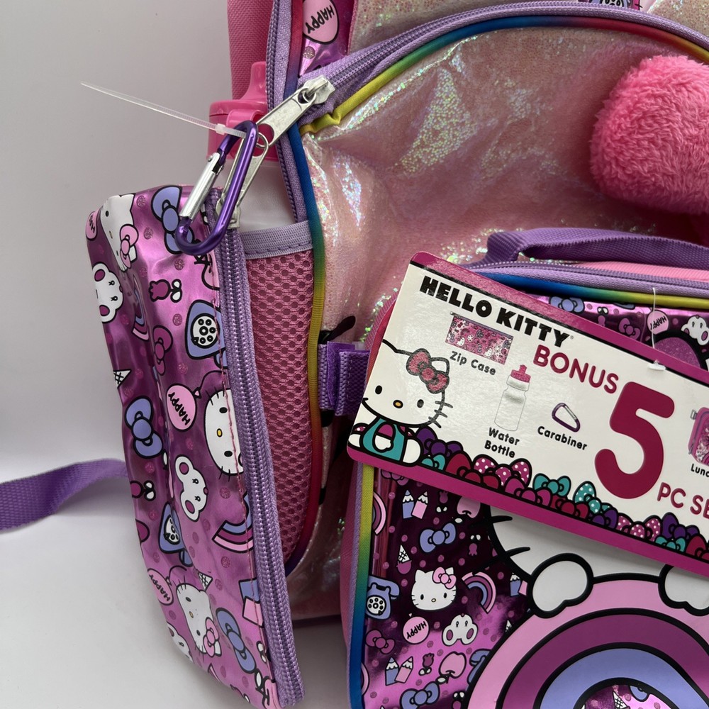 Hello Kitty Backpack 5 PC Set