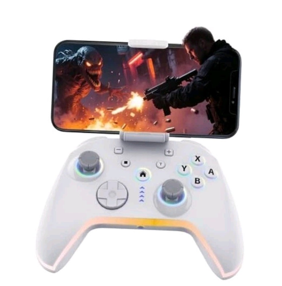 Bcofo Wireless Mobile Game Controller for iOS/iPhone/Android/Cell White