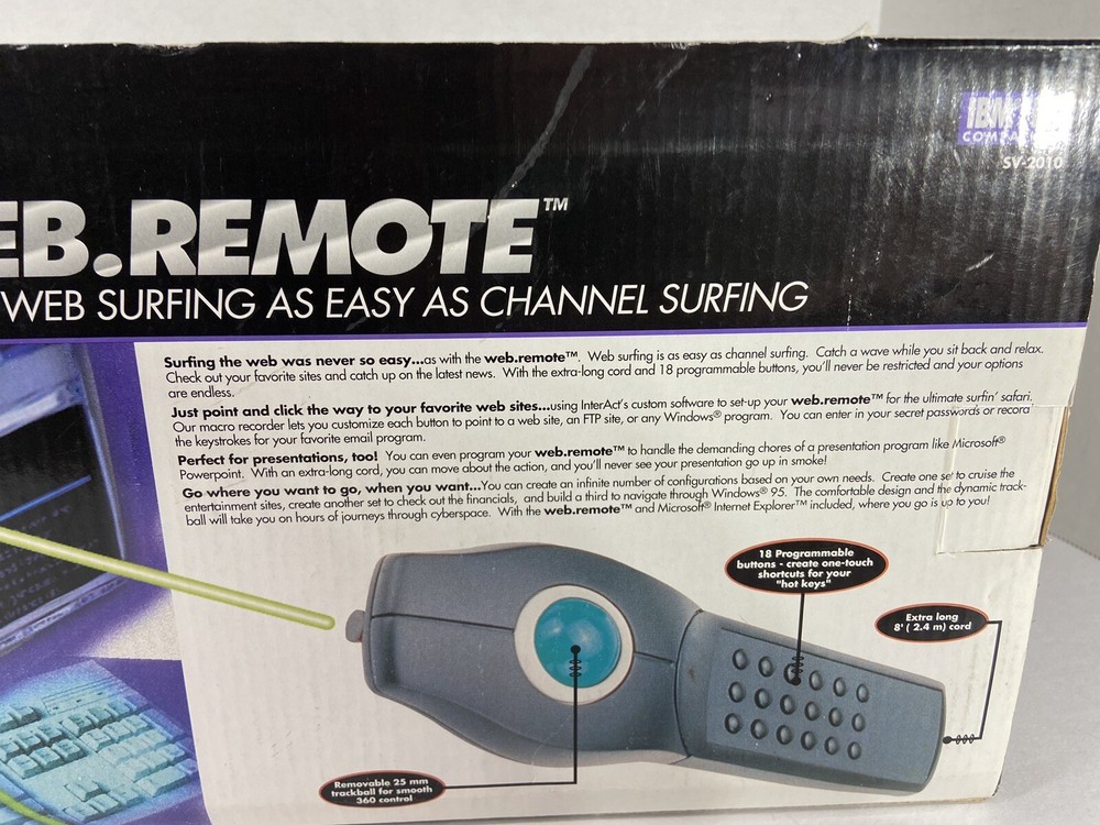 Interact Web.Remote SV-2010 Remote control IBM/PC Compatible - NEW