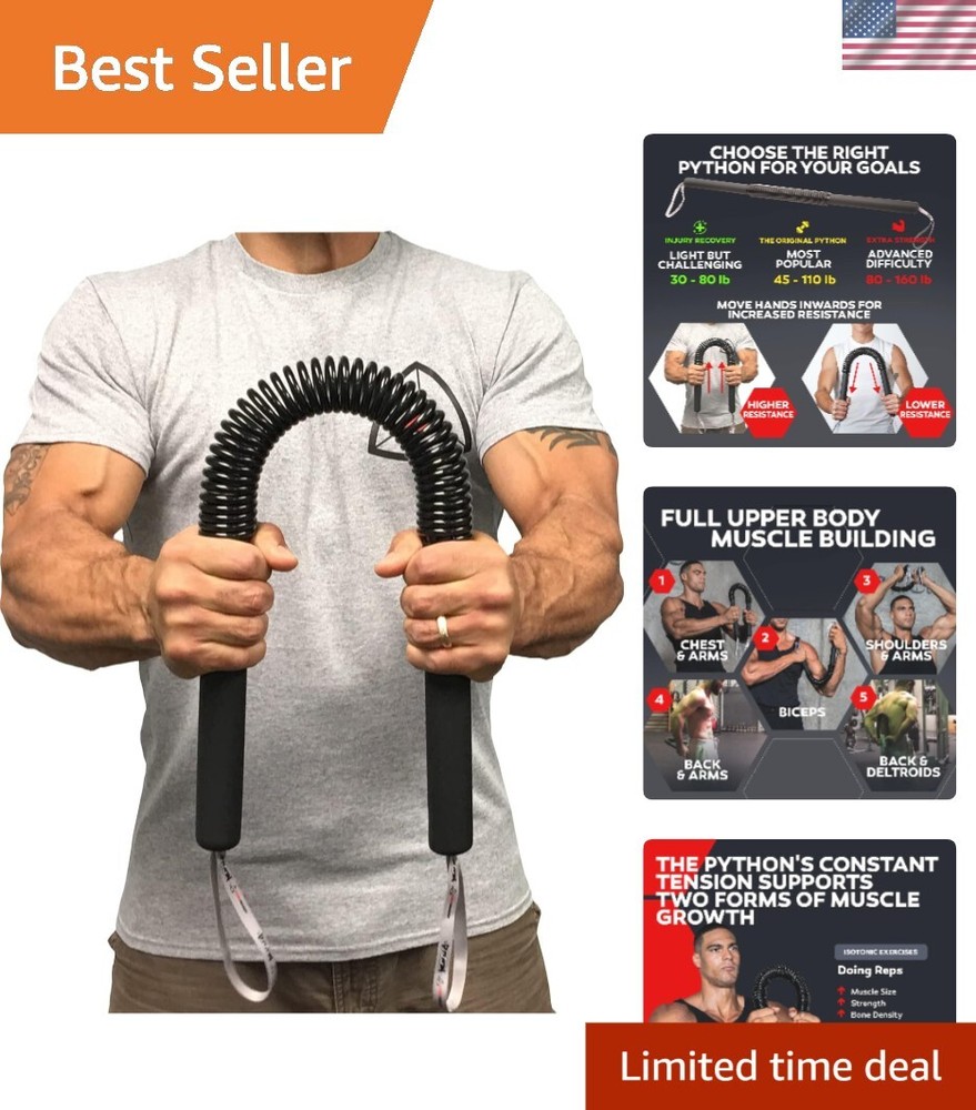 Python Power Twister Bar for Upper Body Strength – Adjustable Resistance Workout