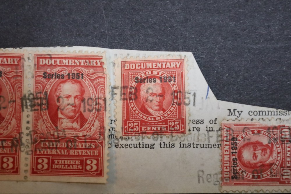 Internal Revenue Documentary stamps