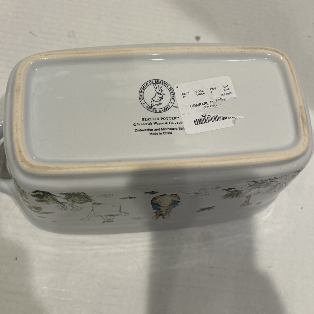 Beatrix Potter Peter Rabbit Easter Cake Loaf Pan Baking Dish Bunny New