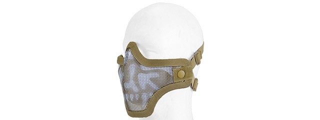 Lancer Tactical Steel Mesh Airsoft Adjustable Lower Face Half-Face Mask