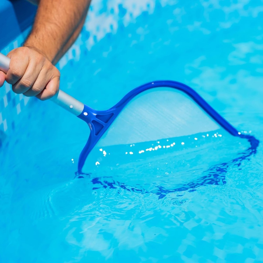 Ultra Fine Mesh Pool Skimmer Net Leaf Rake Deep Bag Cleaning Tool 17”
