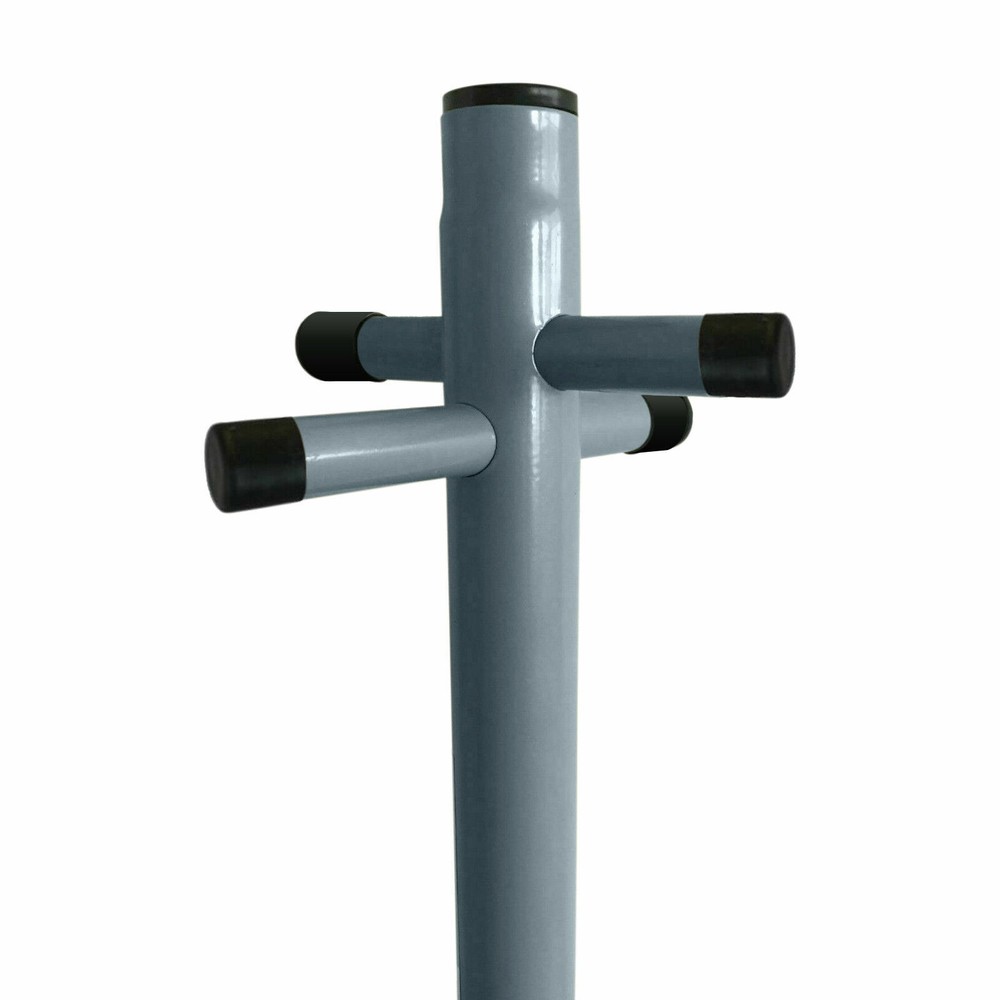 Galvanized 2.4m Washing Line Post Pole Heavy Duty Clothes Support With Socket