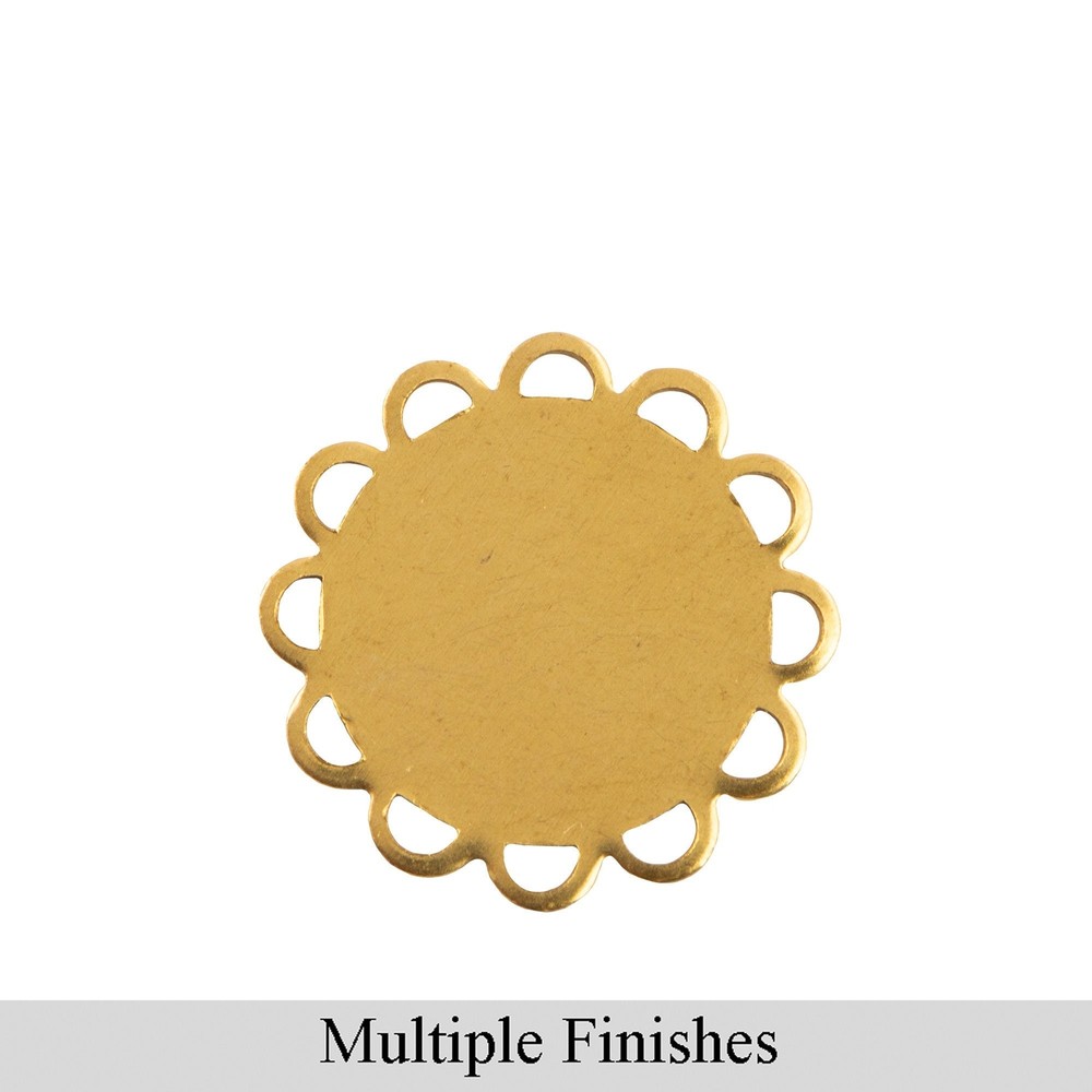 15mm Flat Pad Lace Edge Round Setting (10)