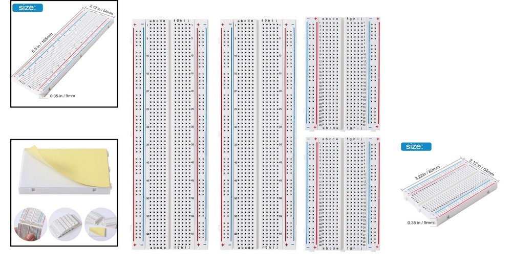 Reliable 4-Piece Solderless Breadboard Set: Perfect for Prototyping & Creativity