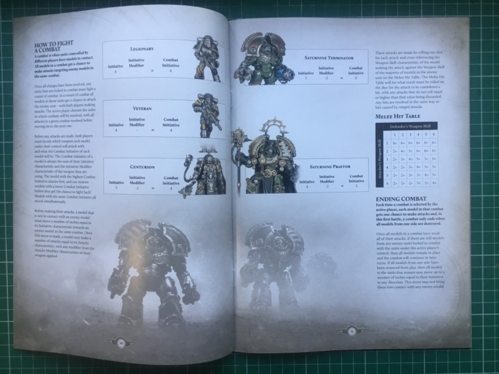 Horus Heresy Saturnine Assembly Instruction Guide & 3rd Ed Introductory Rules