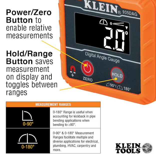 Klein Tools Digital Level and Angle Finder – Precision Tool for Professional Use