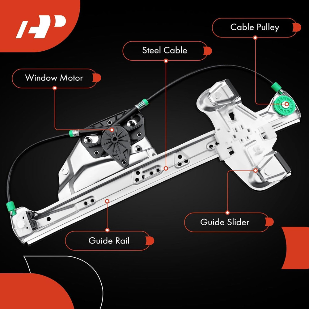 Power Window Regulator without Motor for Cadillac Deville 2000-2005 Rear Left Dr