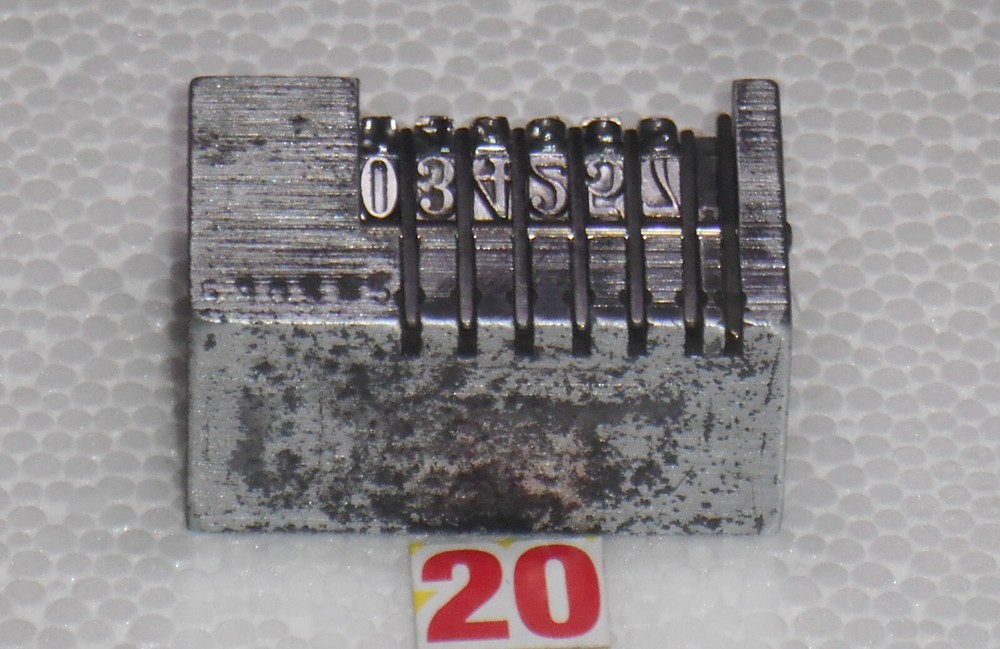 COUNT | letterpress numbering machine | 20