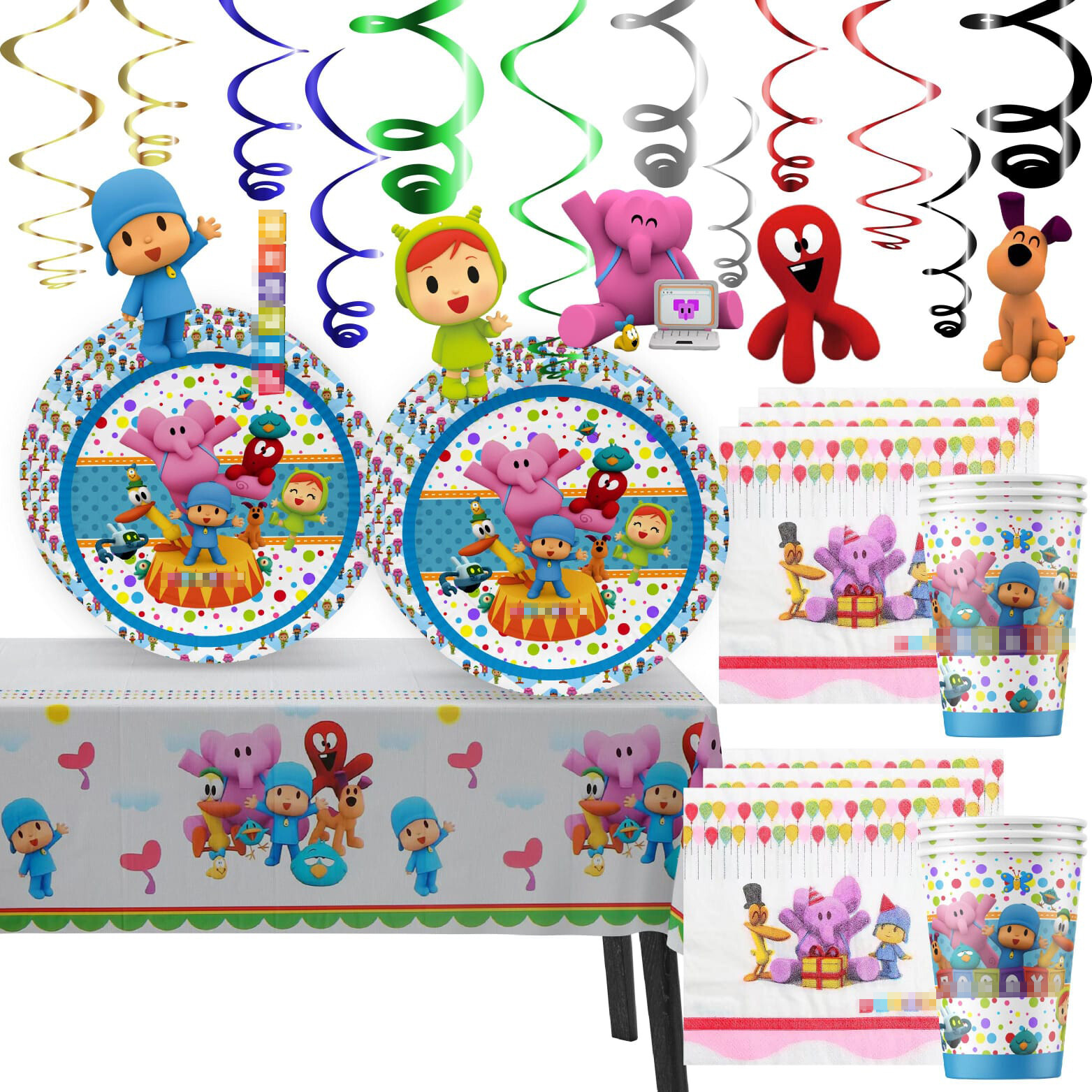 Pocoyo pato birthday party supplies favor centerpiece decoration event theme toy