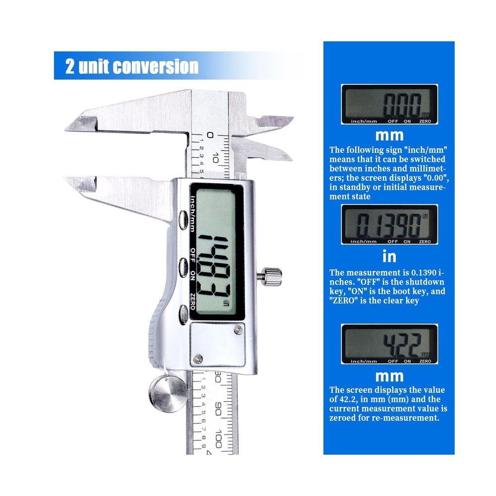Digital Caliper Measuring Tool,Caliper Measuring Tool with Stainles... FAST SHIP
