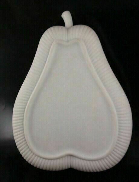 Imperial Glass Doeskin Pear Shaped Divided Vegetable Tray