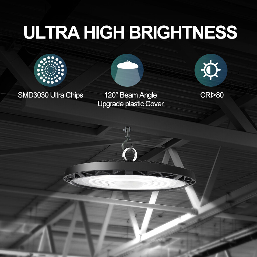 UFO High Bay Shop Light 400W Warehouse Workshop Commercial UFO LED Lights 6Pack