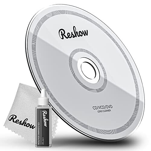 Laser Lens Disc Cleaning Kit for CD VCD DVD with Microfiber Cloth and Solution