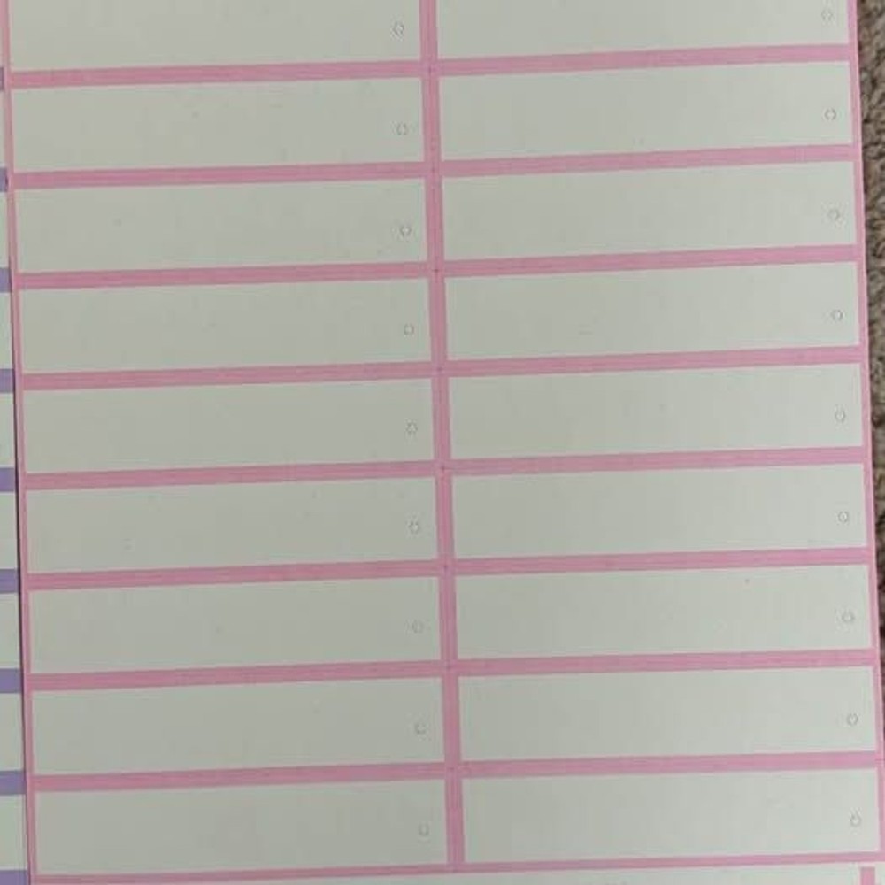 Inkjet tag sheets. consignment inventory ￼