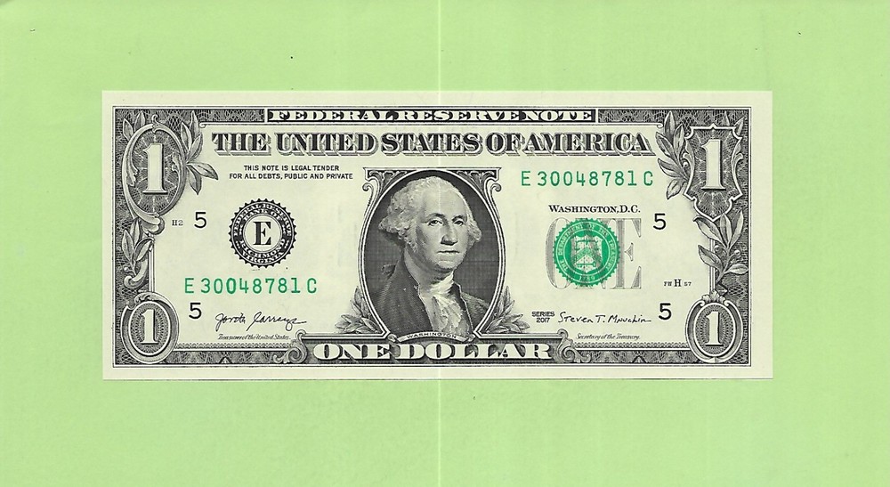 2017 ..UNCIRC $1  E 3004 8781 C  .... 2017 $1  E-C      NICE NOTE          FRN