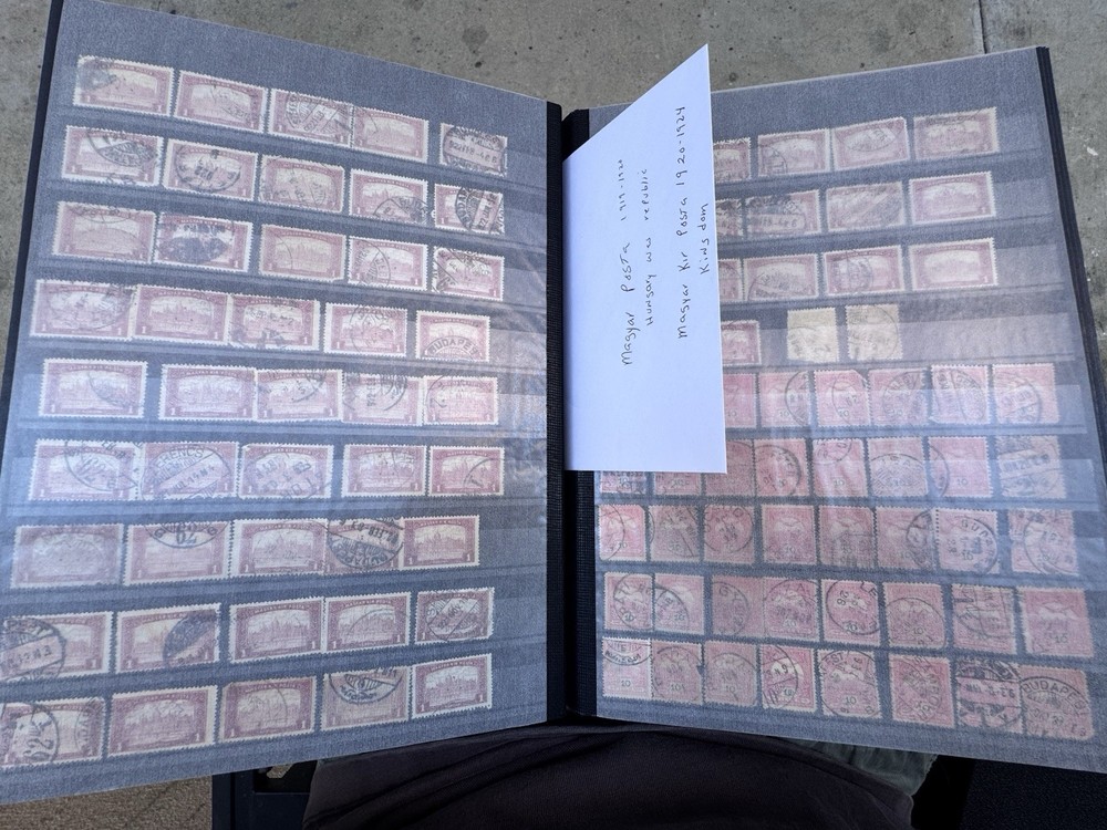 32 Page Great Condition Stockbook Glassine Interleaf Chock Full Of Stamps