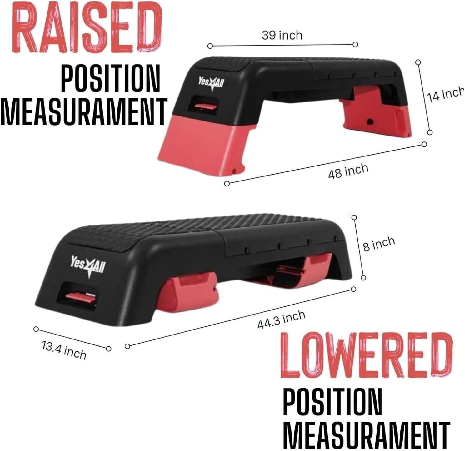 Yes4All Multifunctional Aerobic Deck - Versatile Fitness Station, Weight Bench,