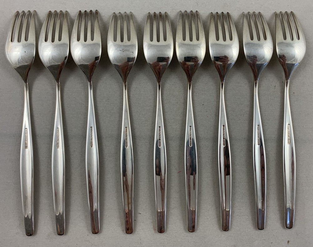 WMF Hannover 9x Silver Plated Dinner Fork Silver Plated Fork Versilbert...