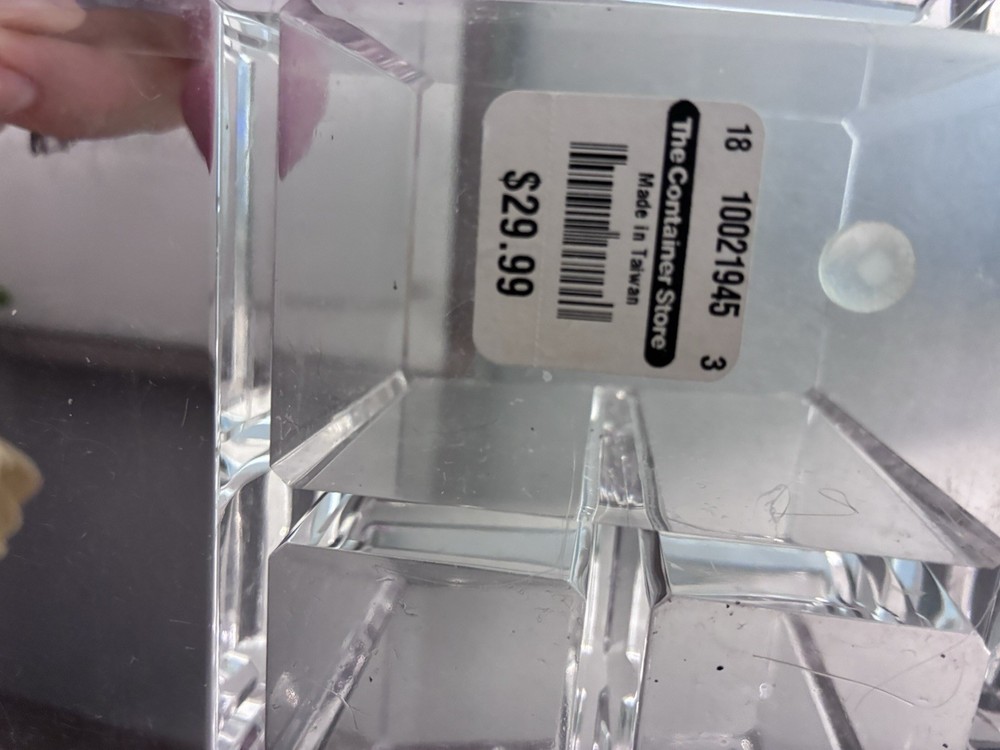 makeup storage Container Store Acrylic