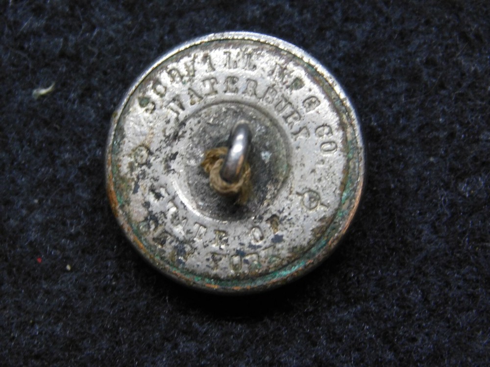 Silvered New York Militia Button - NY30