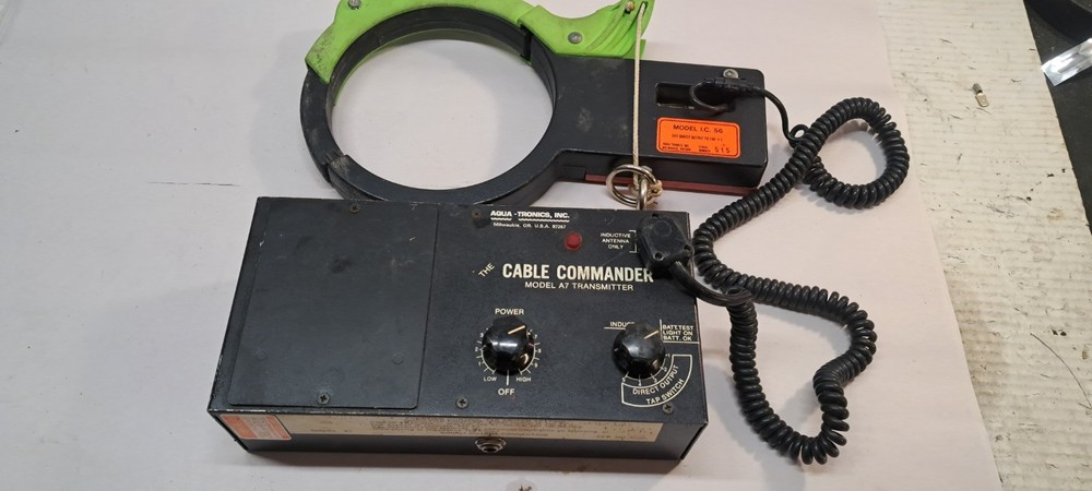 AQUA-TRONICS CABLE COMMANDER MODEL A7 UNTESTED NEEDS BATTERY