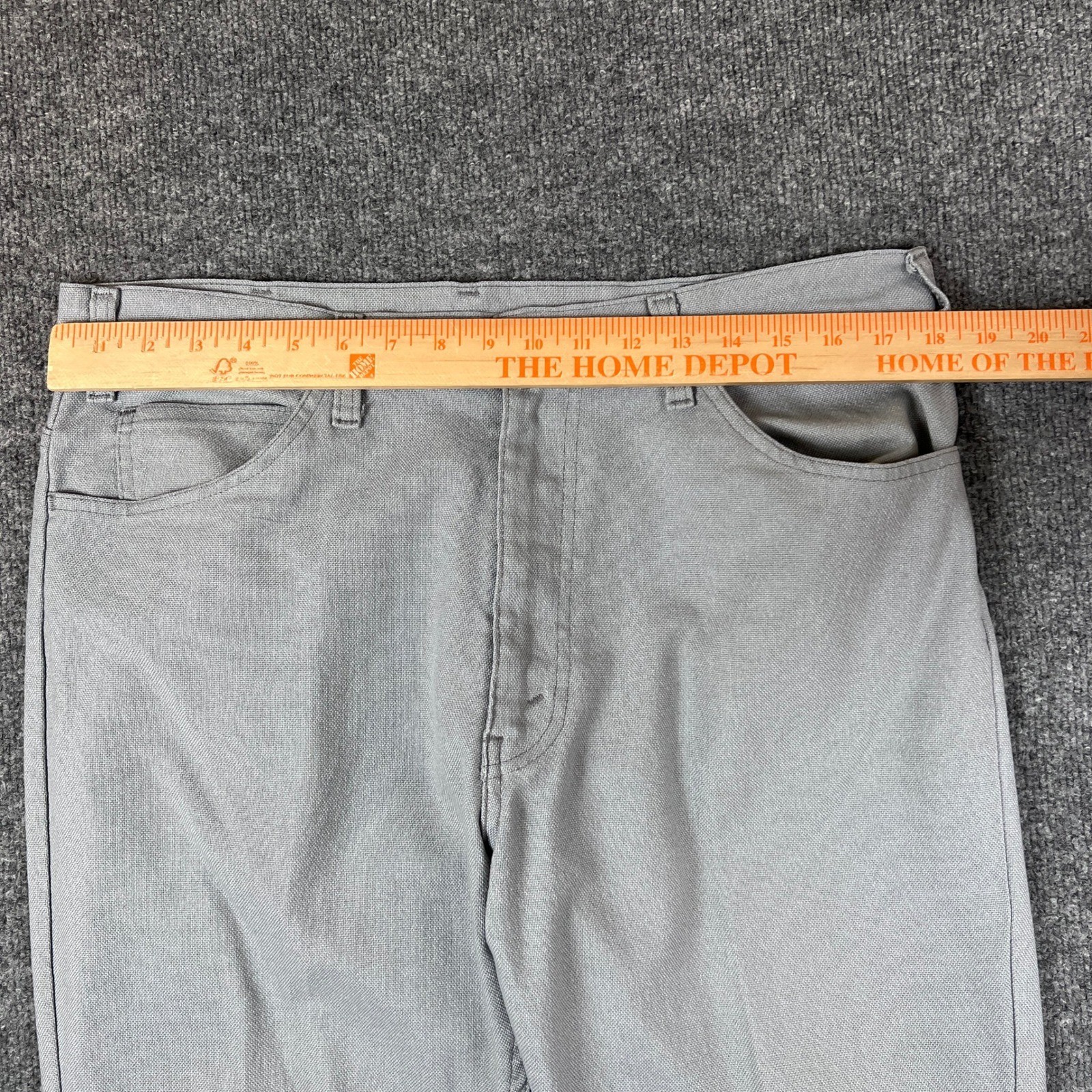 VTG 70s Levis 517 Pants Mens 36x30 Gray Sta Prest Bootcut Western Talon Zipper