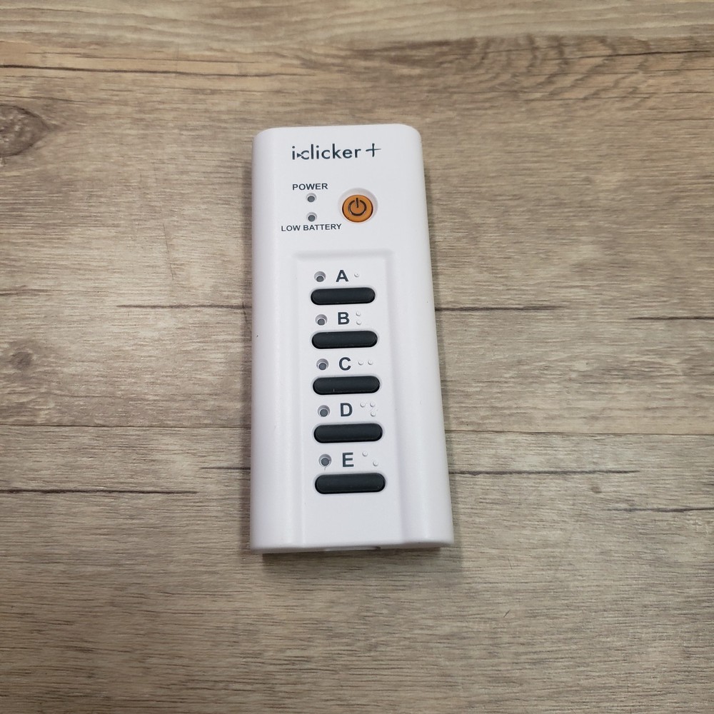iClicker Plus Student Remote Control Model RLR15 - Tested
