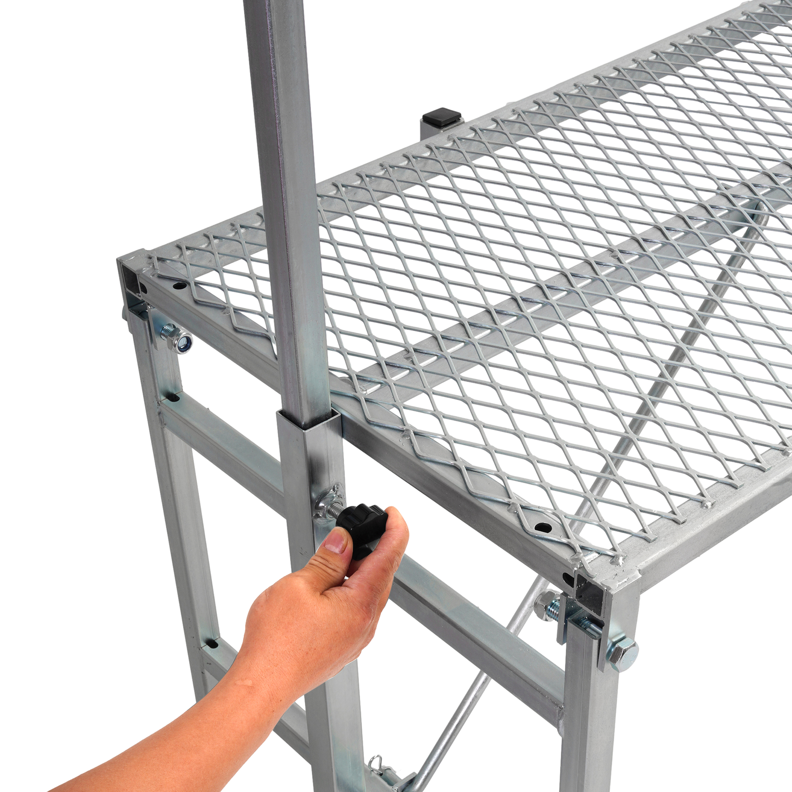 Adjustable Horned Milking Livestock Feeder Stand For Goats Trimming W/ Feeder