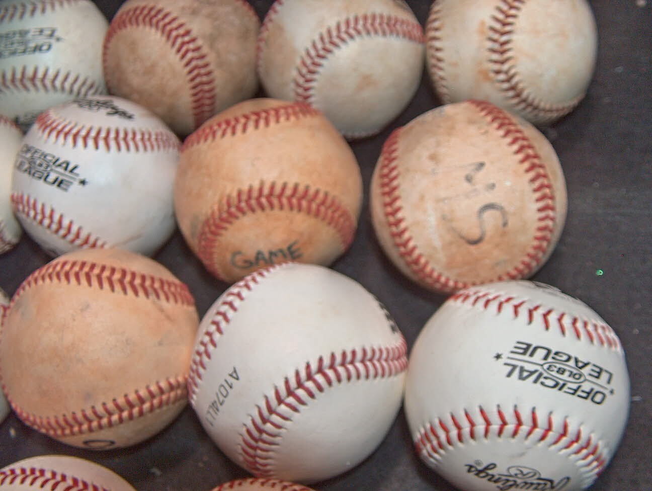 LOT OF 50 Used Baseballs Hitting Practice Balls mixed brands