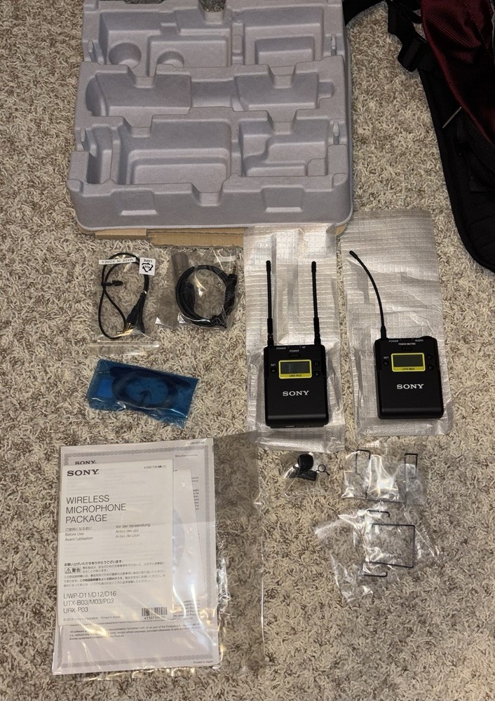 Sony UWP-D UWP-D11 UHF Wireless Microphone Package Digital Audio Processing