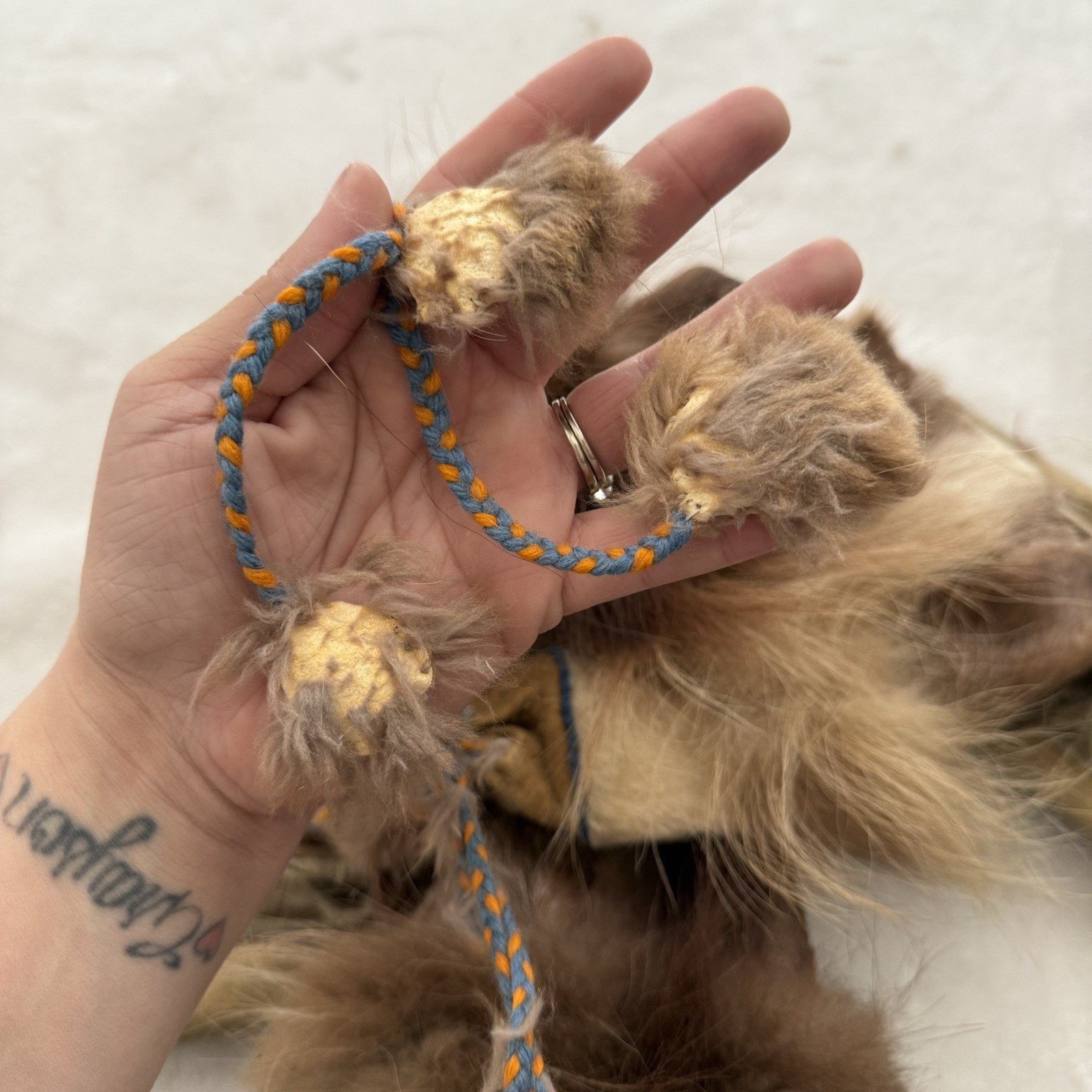 Catherina Attla Handmade Mukluks 1970s Koyukon Elder Real Fur Authentic Rare