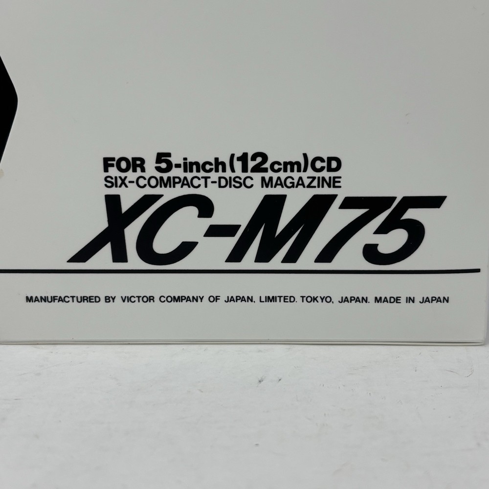 JVC 6 CD Compact Disc Magazine XC-M75 Single Automatic Changer Black Retro EUC