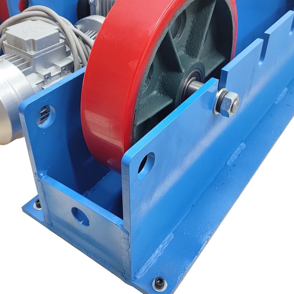 220V 3-Ton Double Power Line-control Welding Turning Roller Welding Bench