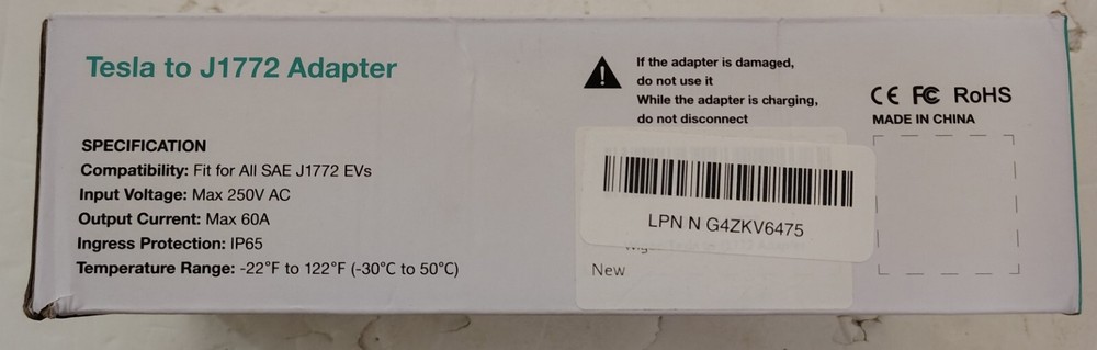 Tesla to J1772 Adapter