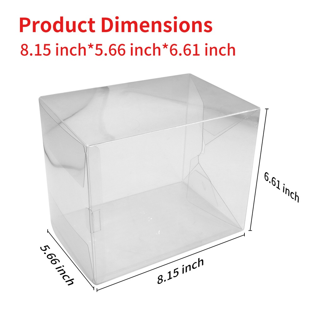 1X 6Inch Pop Protector Compatible with Funko Pop! 6" Figures Plastic Display Box