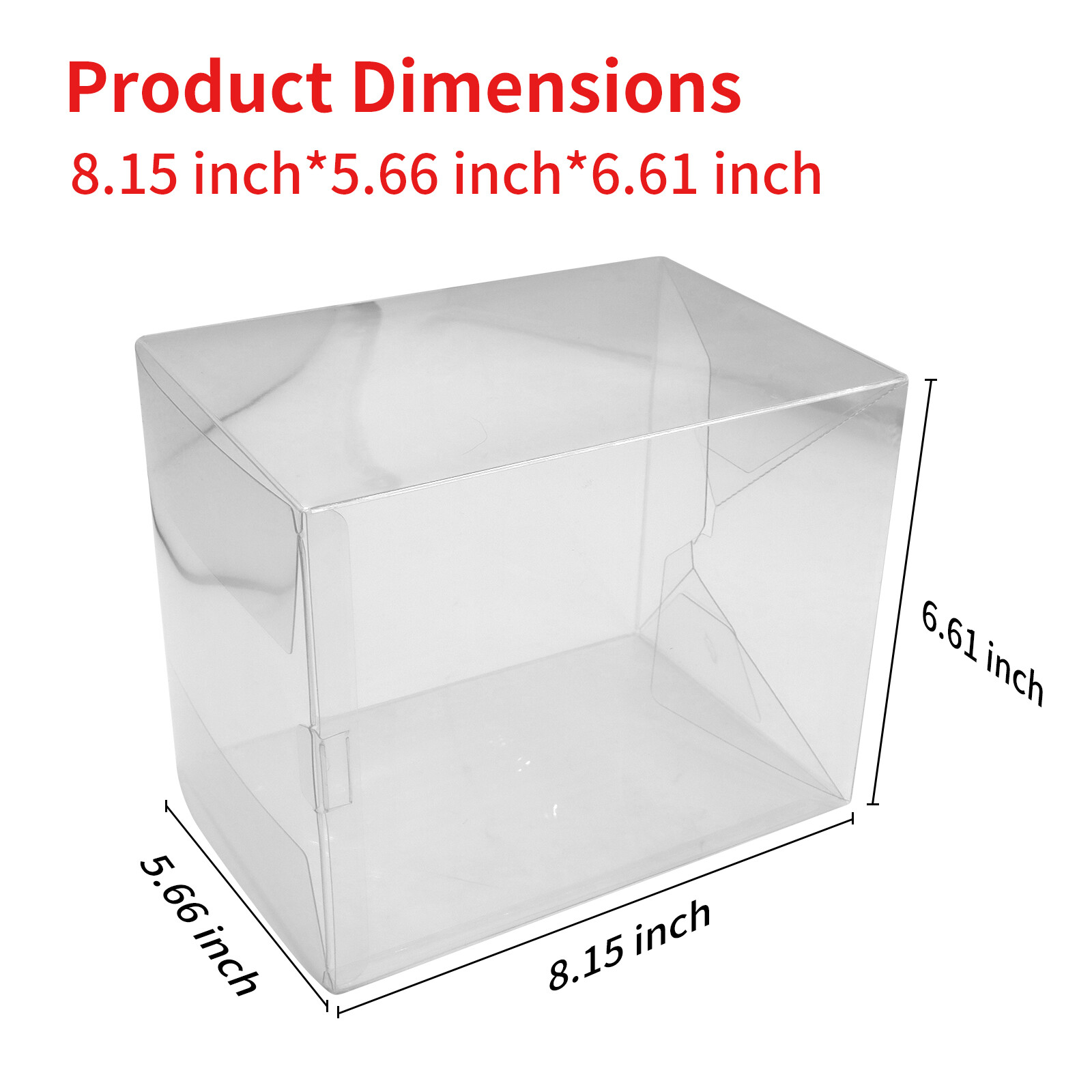 Protectors Compatible for Funko Pop! 6" Figures Plastic Display Vinyl Box 0.5mm