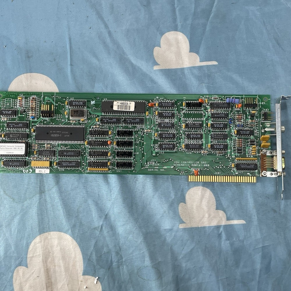 COMPAQ VDU CONTROLLER BOARD CARD 000161 1985