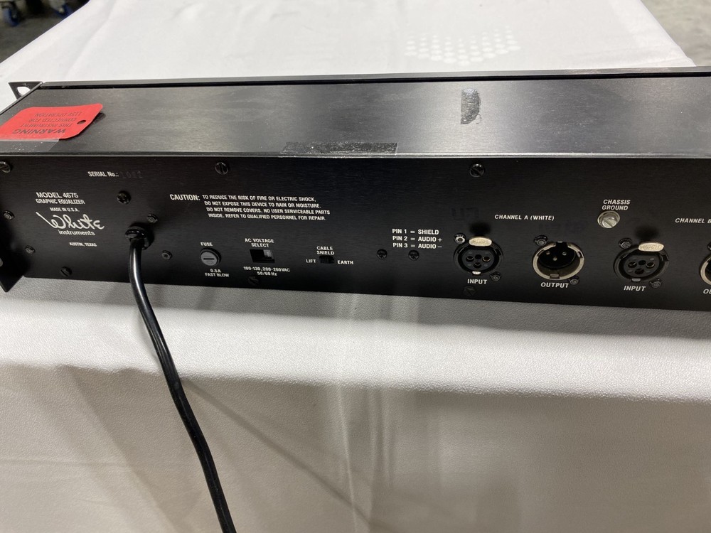 White Instruments Model 4675 Graphic EQ