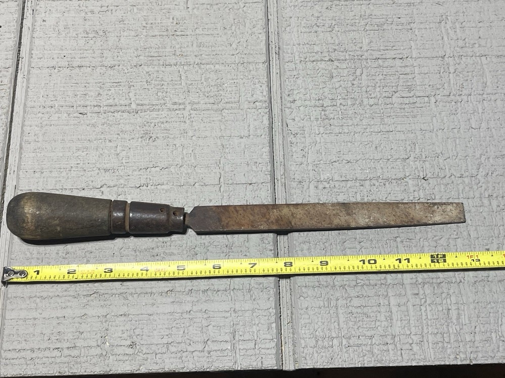 Round Wood Handle File 13” Long