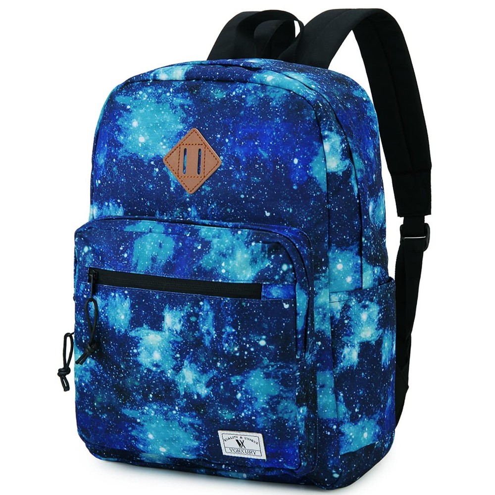 School Backpack for Men Women Lightweight Classic Basic Black Bookbag