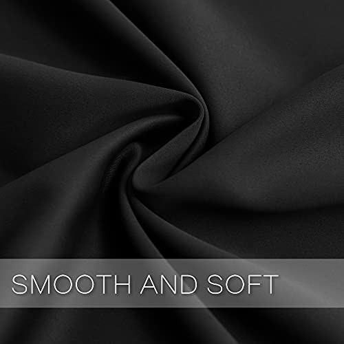 YGO -CSGJM, Polyester & Polyester Blend, Black, 2 Pack|52" Wide by 18" Long