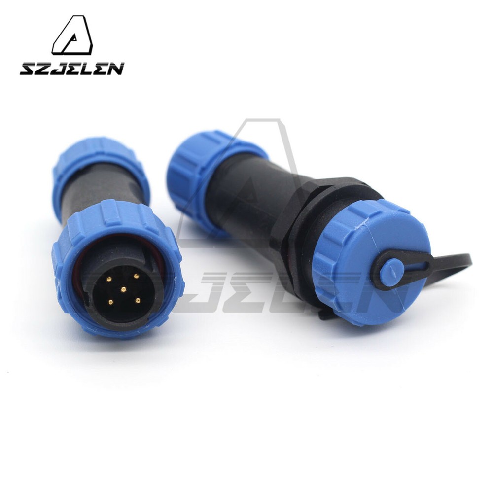 SP13 5Pin Industrial Cable Connector,Waterproof Electrical Connector Plug Socket
