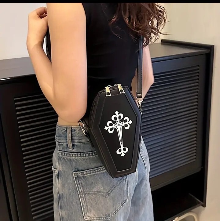 Coffin Shaped Crossbody Bag