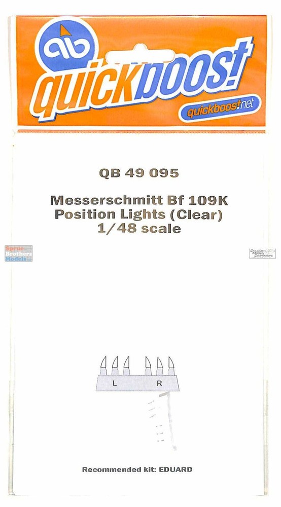 QBT49095 1:48 Quickboost Bf109K Position Lights (Clear) (EDU kit)