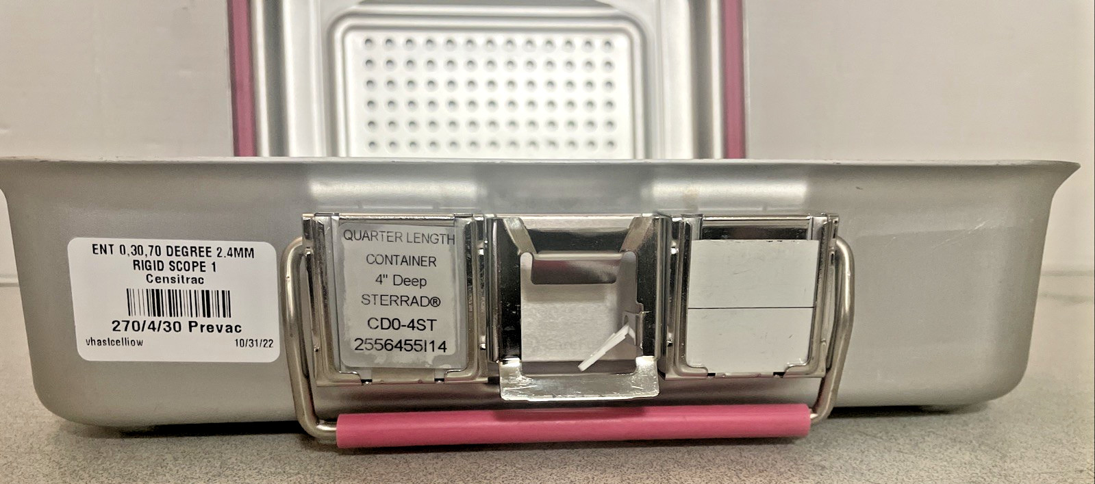 New V. Mueller Genesis CD0-4ST 12"x 8"x4" Solid Sterilization Container + Trays